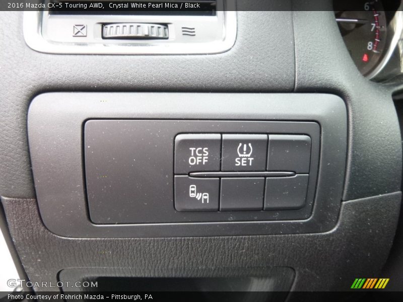 Crystal White Pearl Mica / Black 2016 Mazda CX-5 Touring AWD