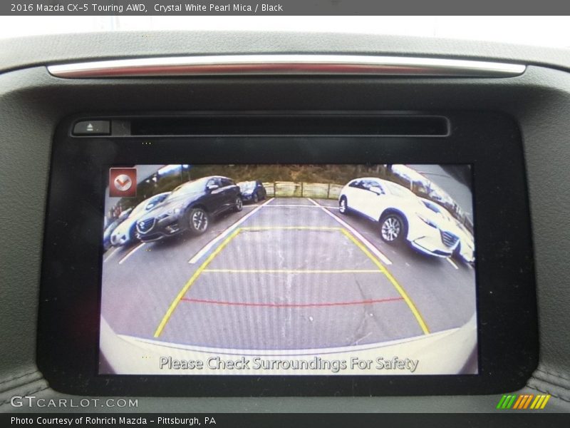 Crystal White Pearl Mica / Black 2016 Mazda CX-5 Touring AWD