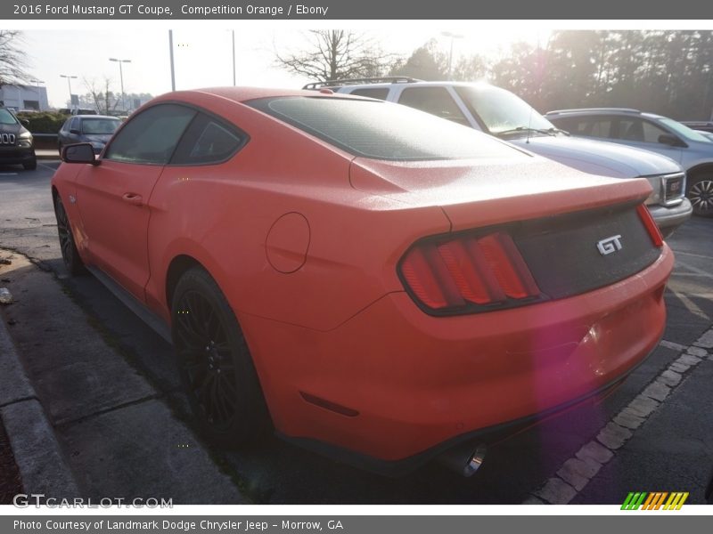 Competition Orange / Ebony 2016 Ford Mustang GT Coupe