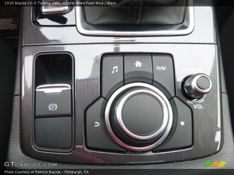 Crystal White Pearl Mica / Black 2016 Mazda CX-5 Touring AWD