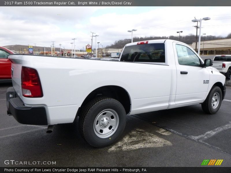 Bright White / Black/Diesel Gray 2017 Ram 1500 Tradesman Regular Cab