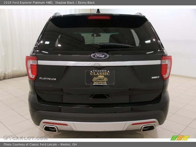 Shadow Black / Ebony Black 2016 Ford Explorer Platinum 4WD