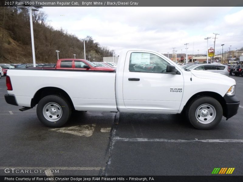 Bright White / Black/Diesel Gray 2017 Ram 1500 Tradesman Regular Cab