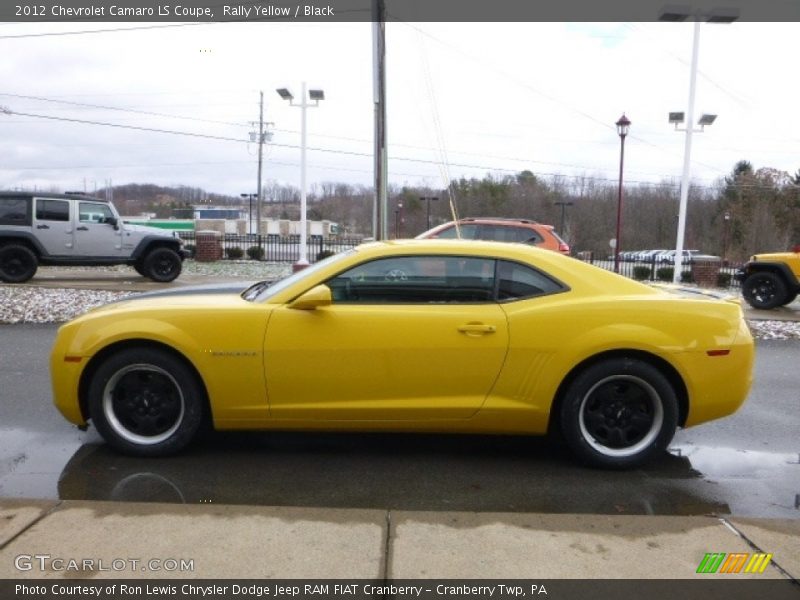 Rally Yellow / Black 2012 Chevrolet Camaro LS Coupe