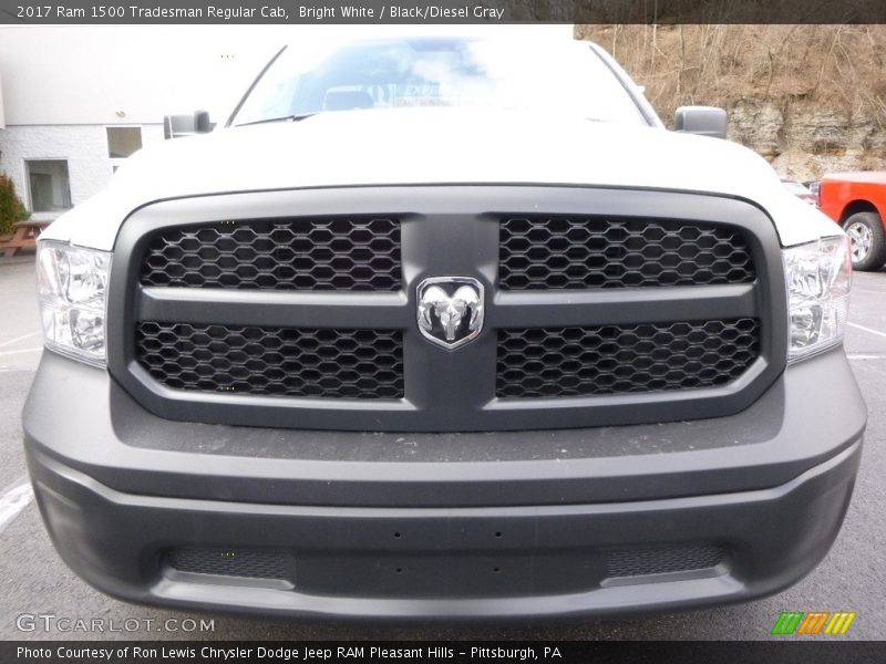 Bright White / Black/Diesel Gray 2017 Ram 1500 Tradesman Regular Cab