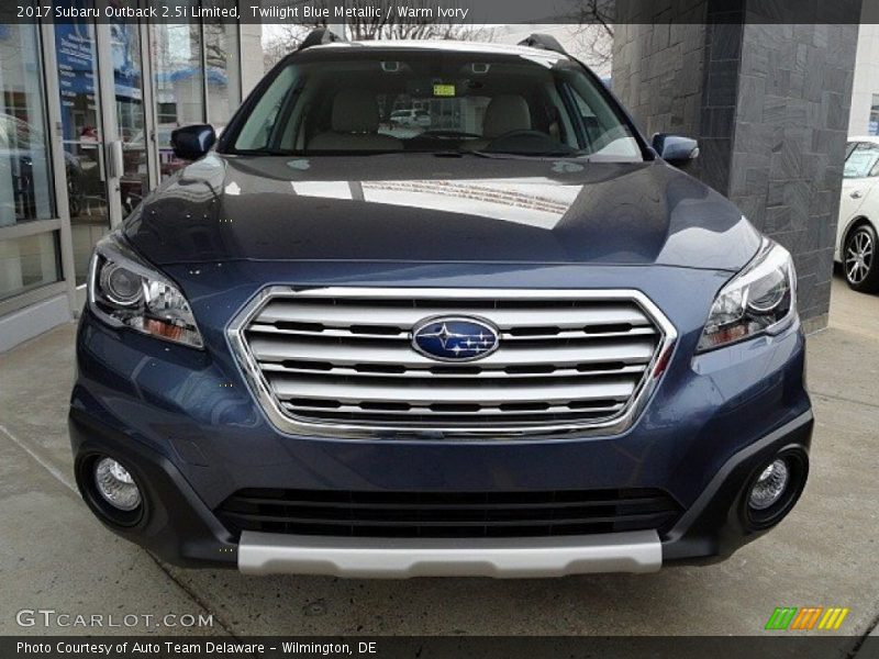 Twilight Blue Metallic / Warm Ivory 2017 Subaru Outback 2.5i Limited