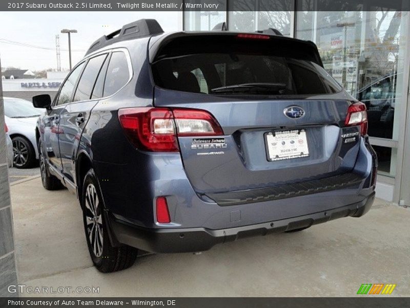 Twilight Blue Metallic / Warm Ivory 2017 Subaru Outback 2.5i Limited