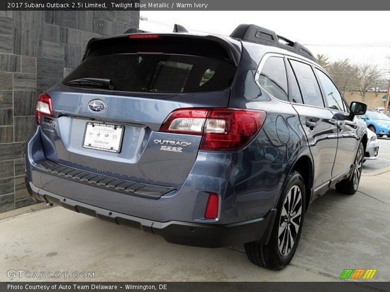 Twilight Blue Metallic / Warm Ivory 2017 Subaru Outback 2.5i Limited