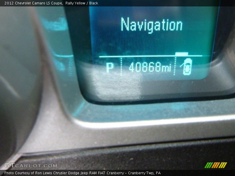 Rally Yellow / Black 2012 Chevrolet Camaro LS Coupe