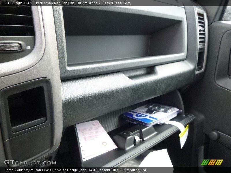 Bright White / Black/Diesel Gray 2017 Ram 1500 Tradesman Regular Cab