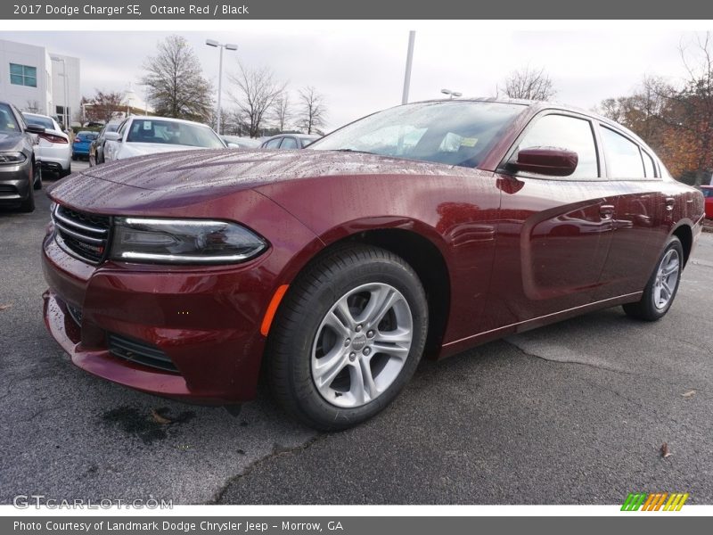 Octane Red / Black 2017 Dodge Charger SE