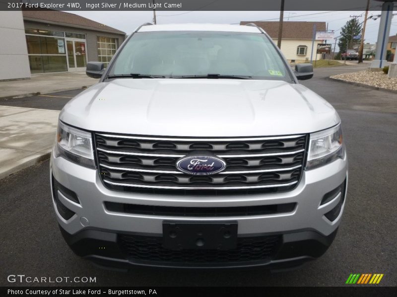 Ingot Silver / Medium Light Camel 2017 Ford Explorer 4WD