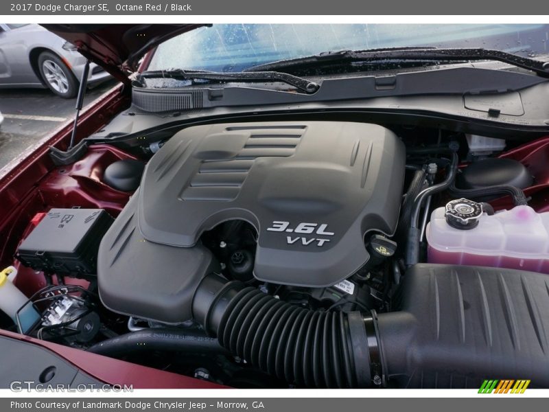Octane Red / Black 2017 Dodge Charger SE
