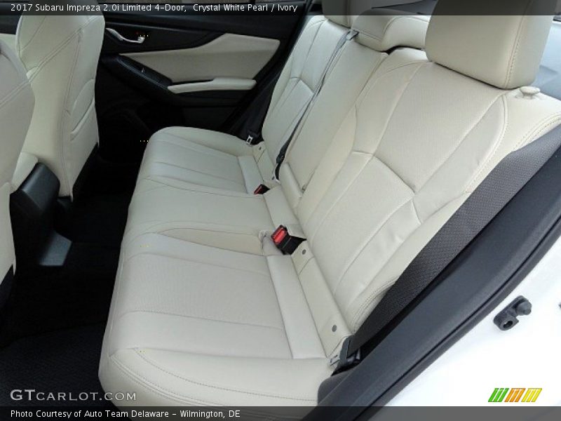 Rear Seat of 2017 Impreza 2.0i Limited 4-Door