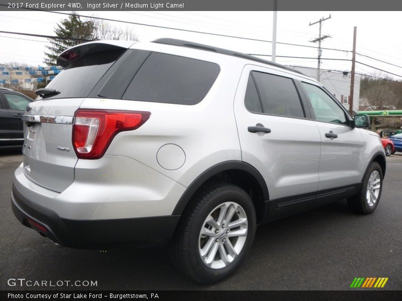 Ingot Silver / Medium Light Camel 2017 Ford Explorer 4WD