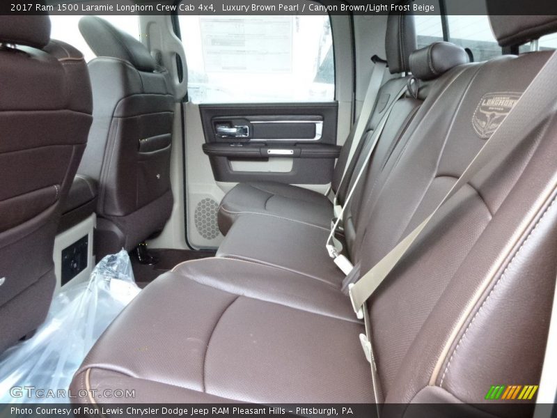 Luxury Brown Pearl / Canyon Brown/Light Frost Beige 2017 Ram 1500 Laramie Longhorn Crew Cab 4x4