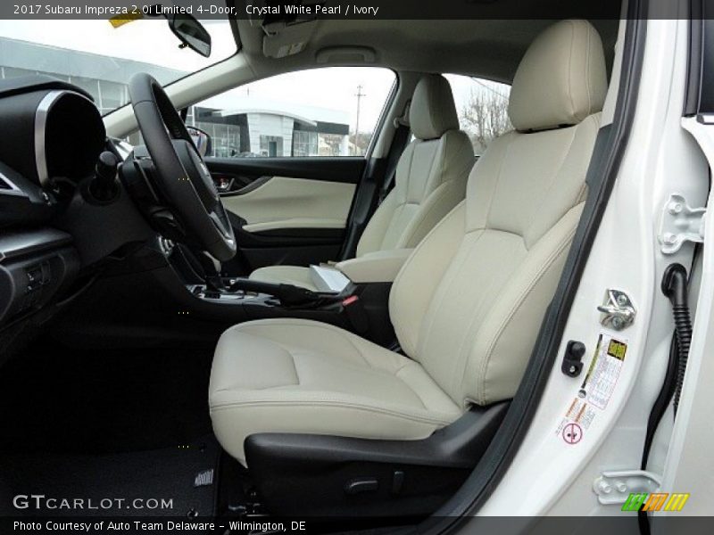 Front Seat of 2017 Impreza 2.0i Limited 4-Door
