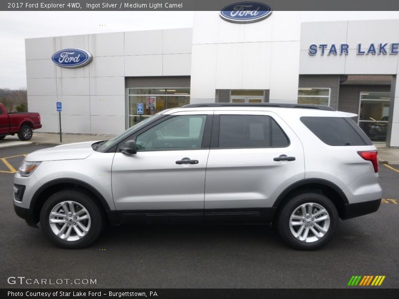 Ingot Silver / Medium Light Camel 2017 Ford Explorer 4WD