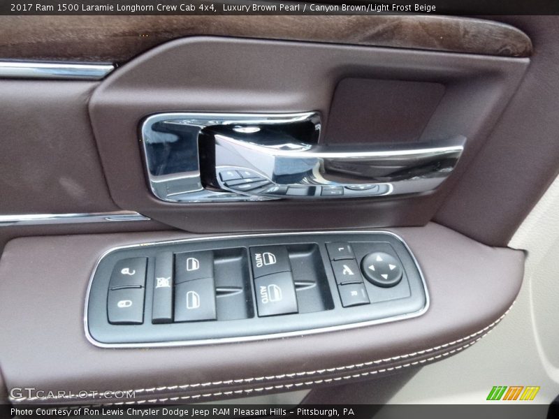 Luxury Brown Pearl / Canyon Brown/Light Frost Beige 2017 Ram 1500 Laramie Longhorn Crew Cab 4x4