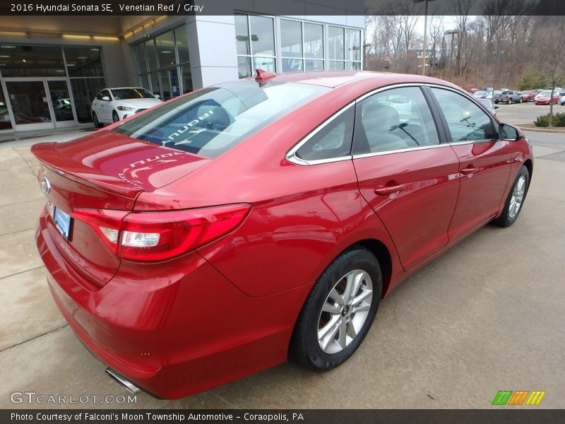 Venetian Red / Gray 2016 Hyundai Sonata SE