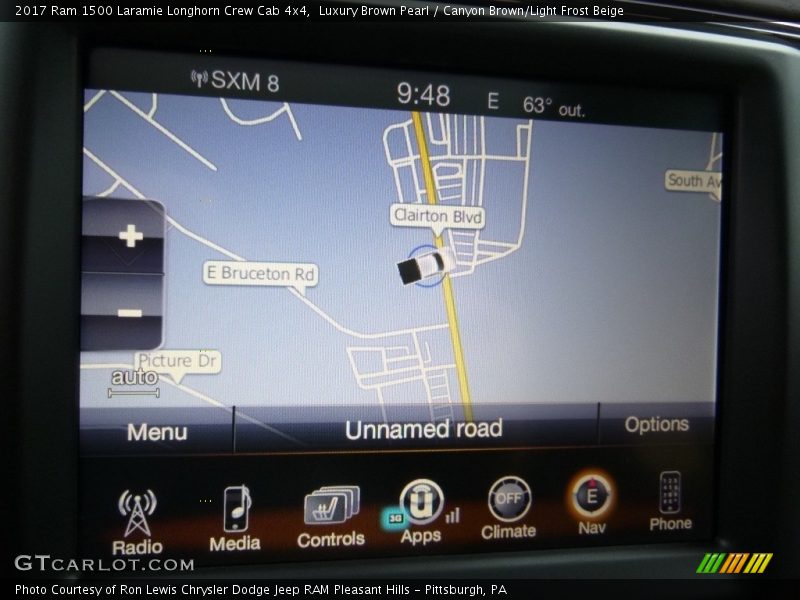 Luxury Brown Pearl / Canyon Brown/Light Frost Beige 2017 Ram 1500 Laramie Longhorn Crew Cab 4x4
