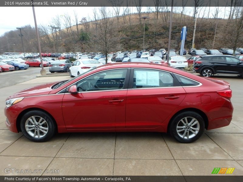 Venetian Red / Gray 2016 Hyundai Sonata SE