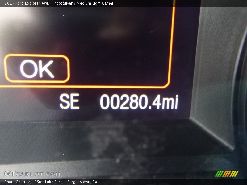 Ingot Silver / Medium Light Camel 2017 Ford Explorer 4WD