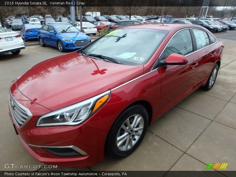 Venetian Red / Gray 2016 Hyundai Sonata SE
