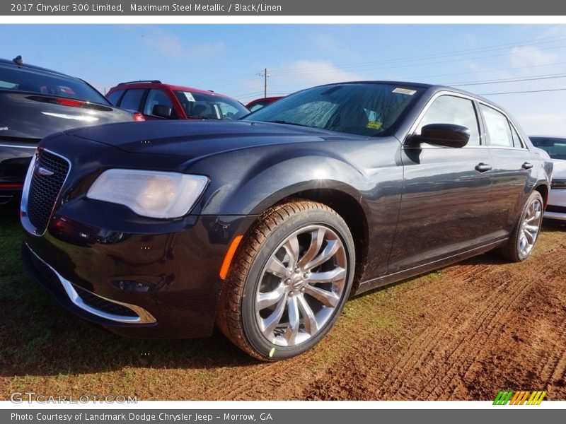 Maximum Steel Metallic / Black/Linen 2017 Chrysler 300 Limited