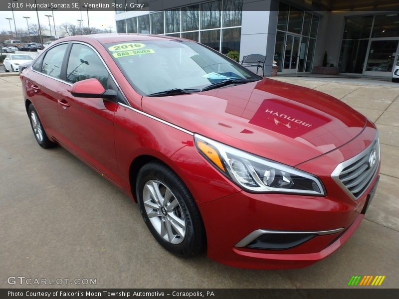 Venetian Red / Gray 2016 Hyundai Sonata SE