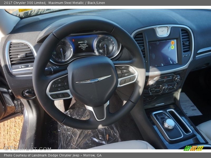 Maximum Steel Metallic / Black/Linen 2017 Chrysler 300 Limited