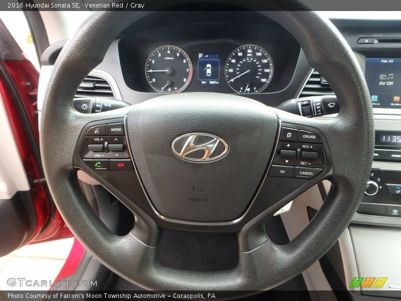 Venetian Red / Gray 2016 Hyundai Sonata SE