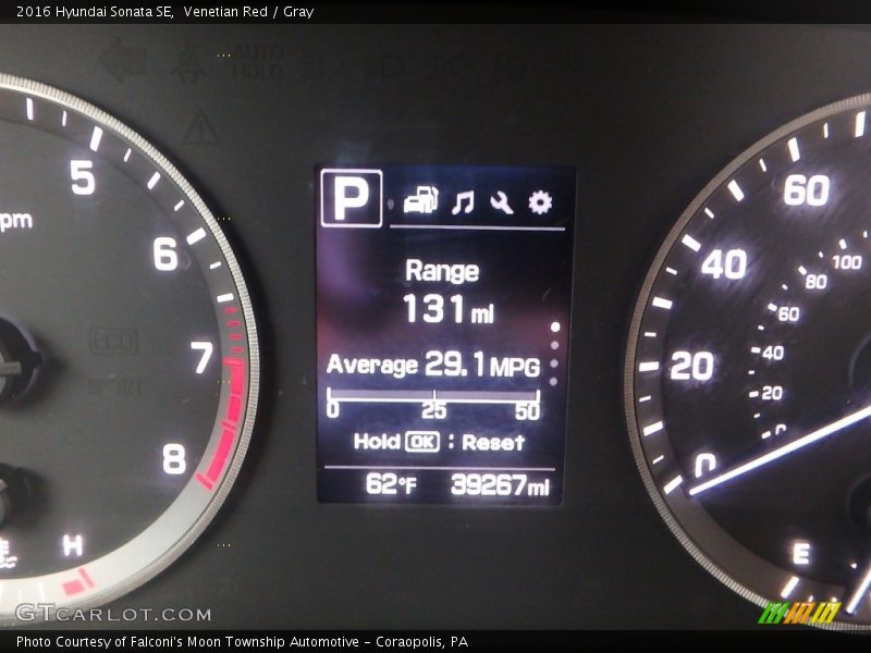 Venetian Red / Gray 2016 Hyundai Sonata SE