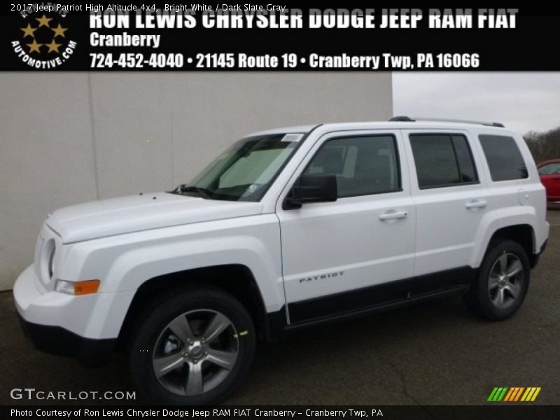 Bright White / Dark Slate Gray 2017 Jeep Patriot High Altitude 4x4