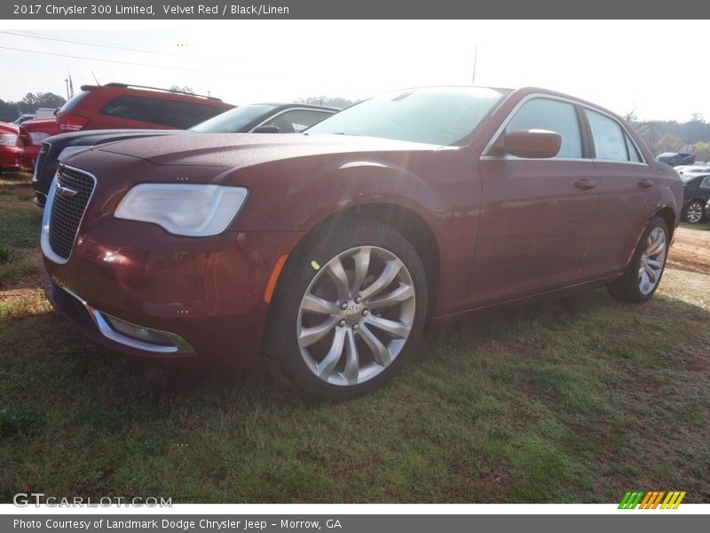 Velvet Red / Black/Linen 2017 Chrysler 300 Limited