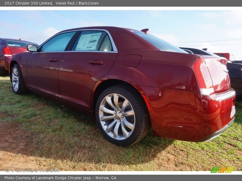 Velvet Red / Black/Linen 2017 Chrysler 300 Limited