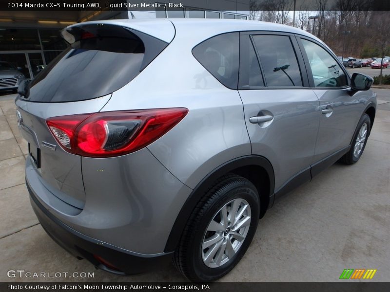 Liquid Silver Metallic / Black 2014 Mazda CX-5 Touring AWD