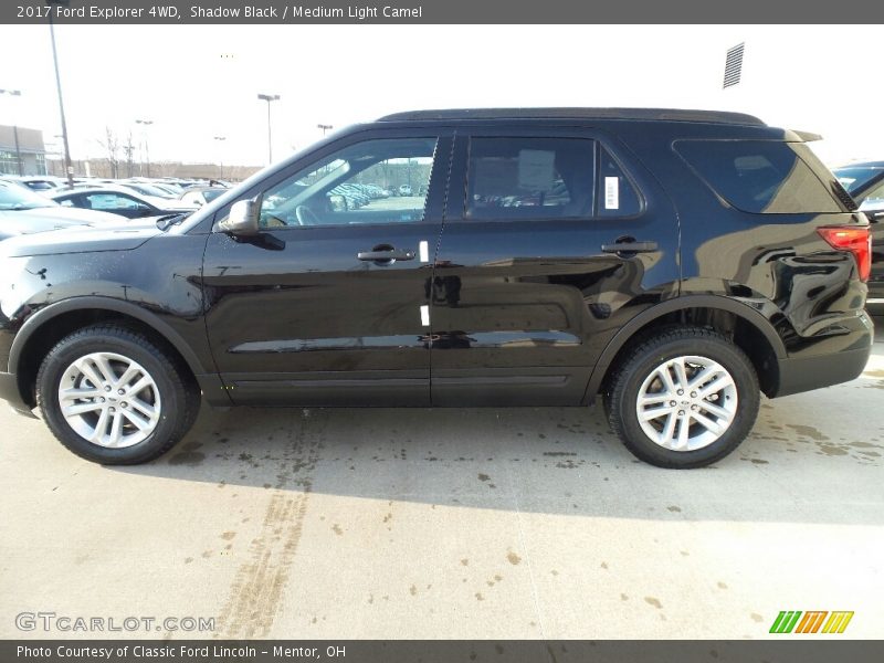 Shadow Black / Medium Light Camel 2017 Ford Explorer 4WD