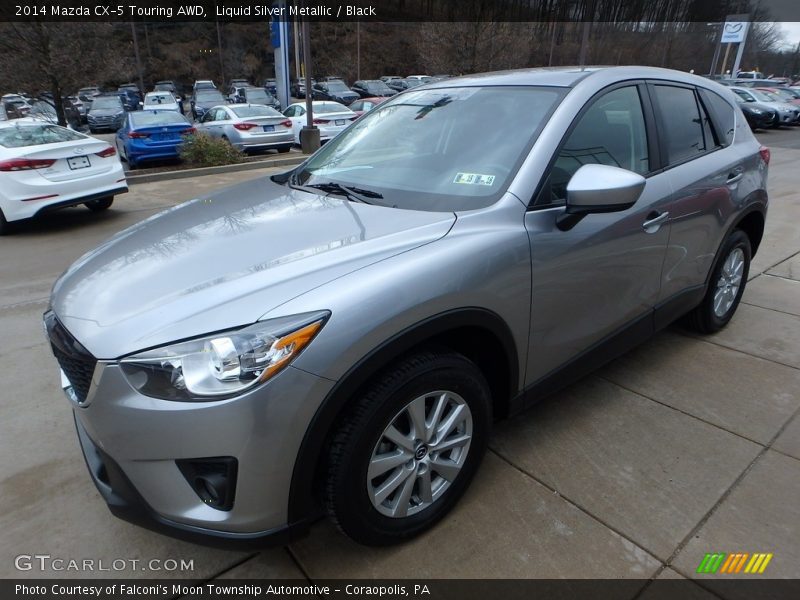 Liquid Silver Metallic / Black 2014 Mazda CX-5 Touring AWD