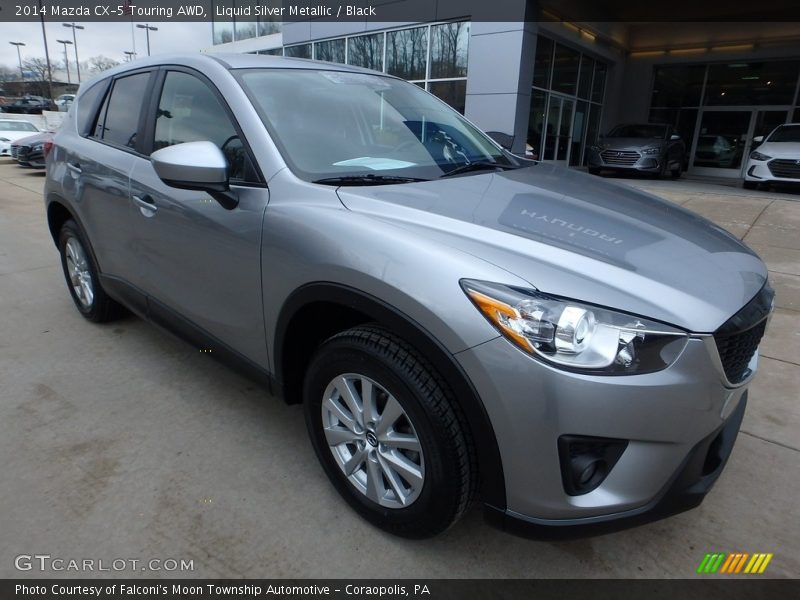 Liquid Silver Metallic / Black 2014 Mazda CX-5 Touring AWD