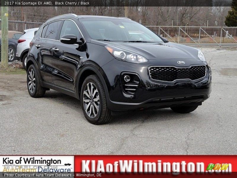 Black Cherry / Black 2017 Kia Sportage EX AWD