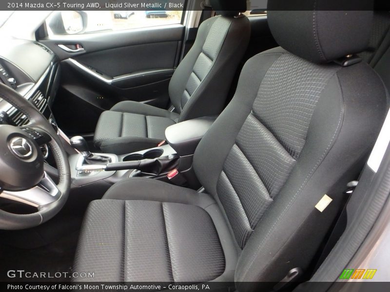 Liquid Silver Metallic / Black 2014 Mazda CX-5 Touring AWD