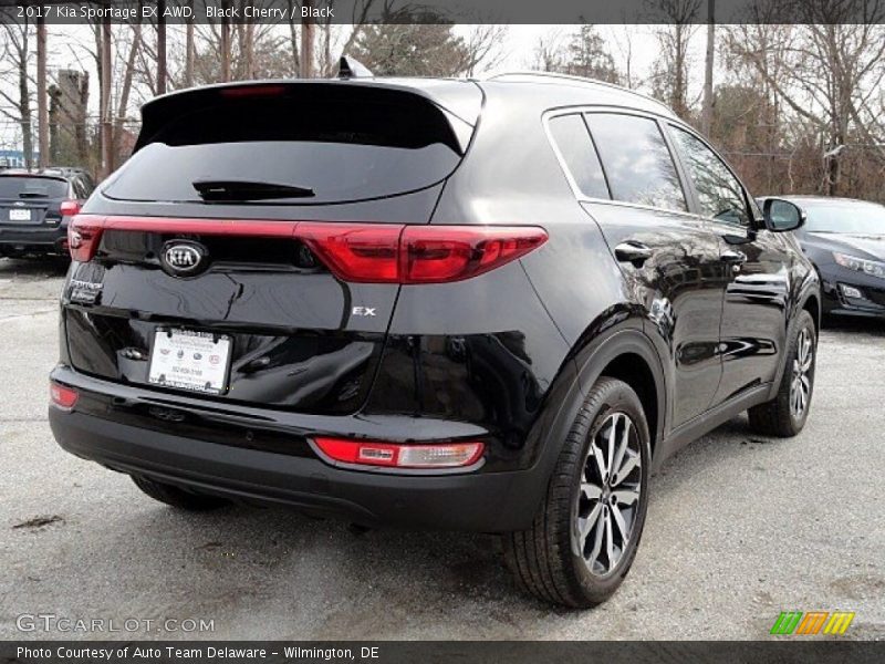 Black Cherry / Black 2017 Kia Sportage EX AWD