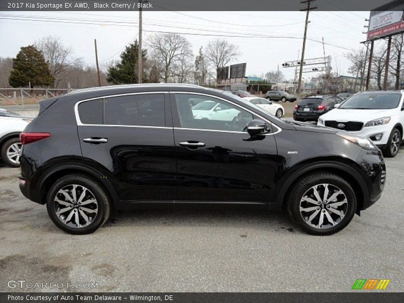 Black Cherry / Black 2017 Kia Sportage EX AWD