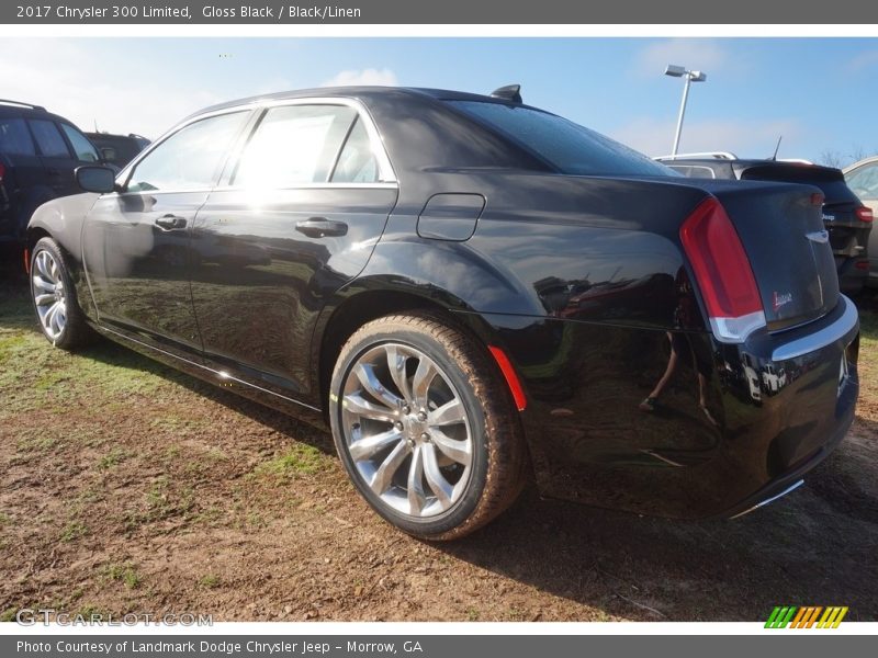 Gloss Black / Black/Linen 2017 Chrysler 300 Limited