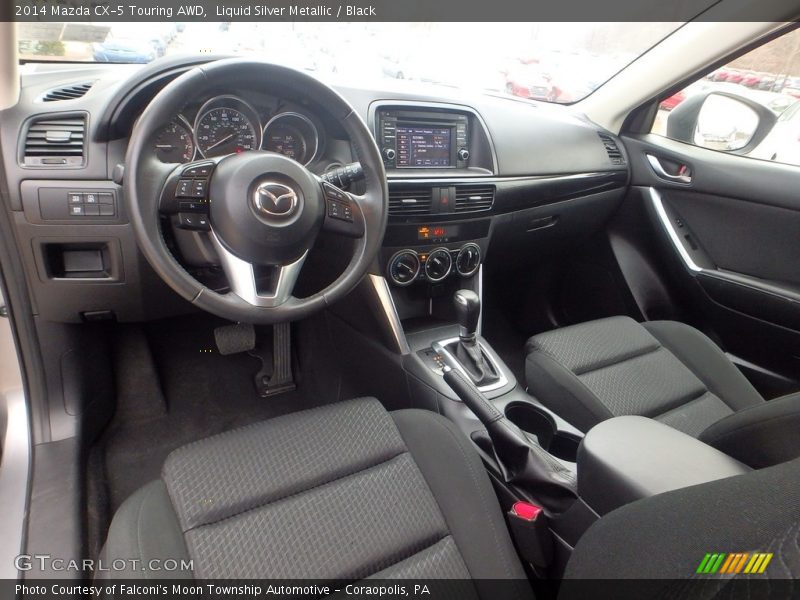 Liquid Silver Metallic / Black 2014 Mazda CX-5 Touring AWD