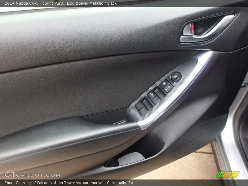 Liquid Silver Metallic / Black 2014 Mazda CX-5 Touring AWD