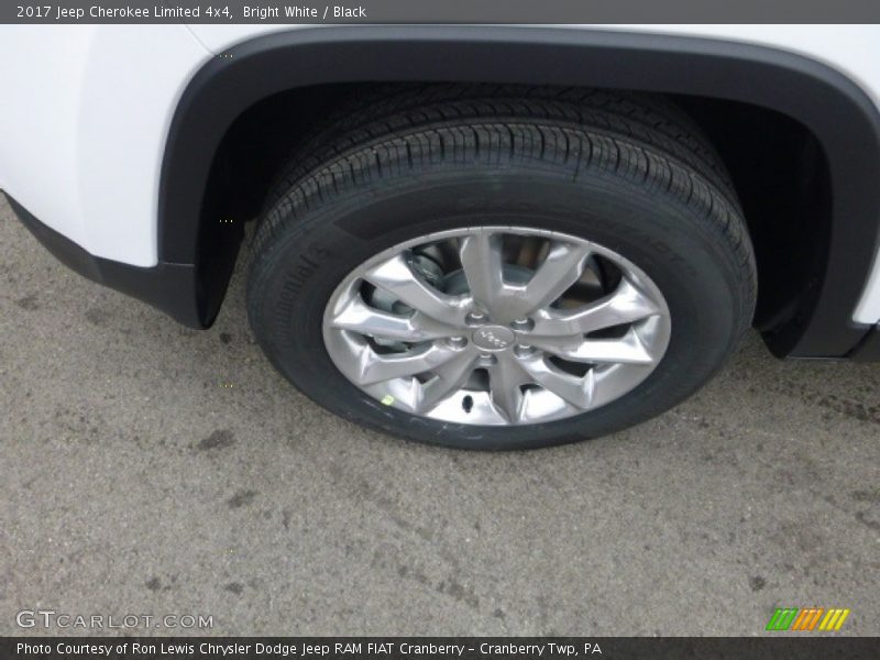 Bright White / Black 2017 Jeep Cherokee Limited 4x4