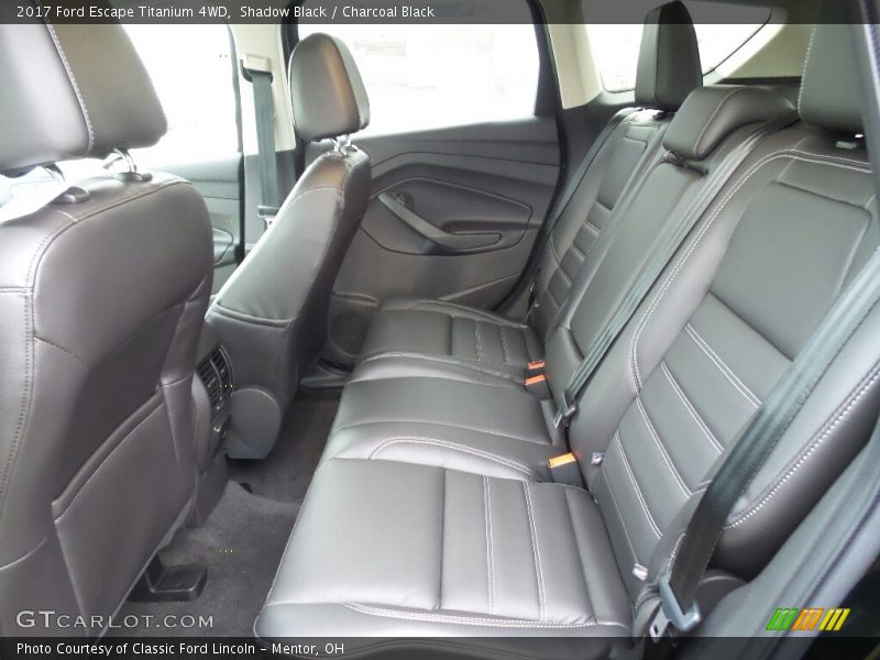 Rear Seat of 2017 Escape Titanium 4WD