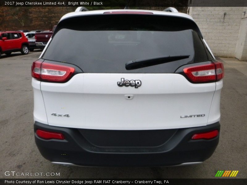 Bright White / Black 2017 Jeep Cherokee Limited 4x4